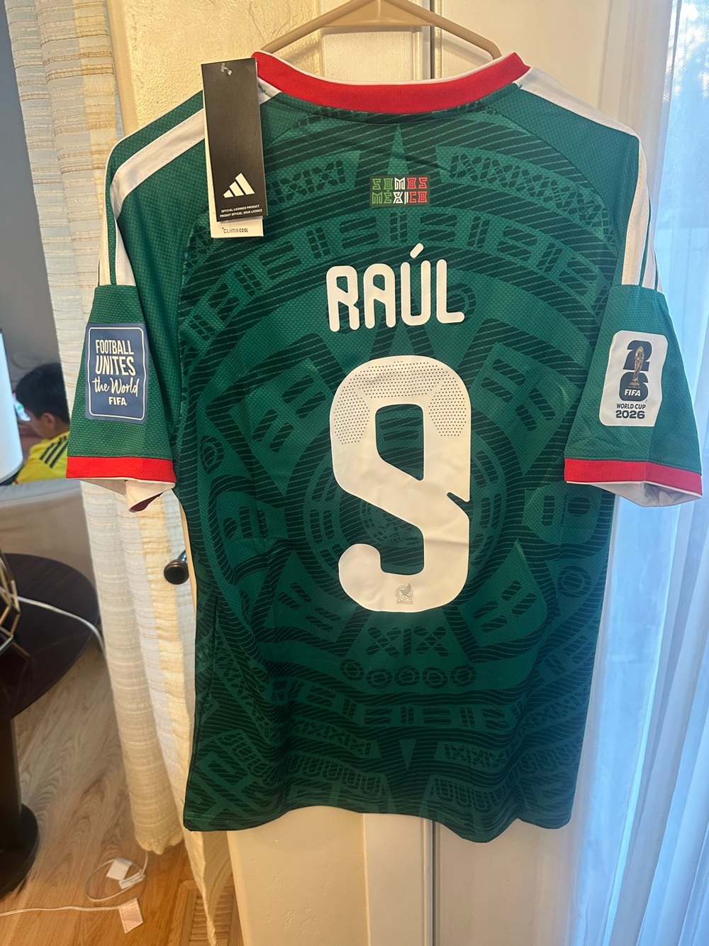 MÉXICO 🇲🇽 2026  Home Soccer Jersey RAUL JIMENEZ #9 Fits Medium  NEW EDITION